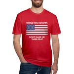 CafePress World War Champs T Shirt Men's Fitted Graphic T-Shirt Red