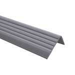 ND 40x25mm Bullnose Self Adhesive Stair anti slip nosing 1.18 Meters 46.45" length rubber angle step Edge TMW Profiles (Dark Gray)