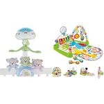 Fisher-Price Baby Crib Toy, 3-in-1 Projection Mobile & Baby Gym with Kick & Play Piano Learning Toy