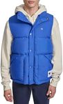 Champion Men's Puffer Vest with Logo, Surf The Web