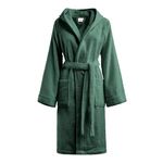 Bassetti Soft Bathrobe 400 g with Hood 100% Cotton for Men and Women Plus Size Terry Towelling – Italy Designed – Monique Collection – New, BOSCO Z4, XL