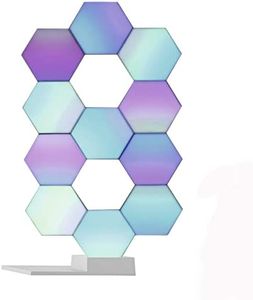 Yescom APP Control Hexagon Light 11 Pack Smart WIFI LED Panels Creative Lamp 16 Million Colors Music Sync Work with Alexa & Google for Bedroom Gaming Rooms