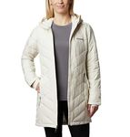 Columbia Women's Heavenly Long Hooded Jacket, Chalk, Medium