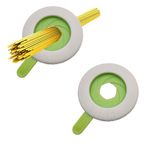 MIAO YUAN 2 PCS Spaghetti Measuring Tools, Pasta Measuring Device, Kitchen Cookware with 4 Adjustable Scales to Control the Amount of Noodles