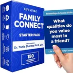 LifeSutra Family Card Games, 150 Conversation Cards Games for Families, Fun Games for Adults, Therapy Games for Teens/Kids, Relationship Card Game, Communication Cards for Family Time, Road Trip Games