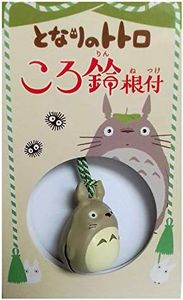 Ensky Gray Totoro Bell Keychain "My Neighbor Totoro" - Official Studio Ghibli Merchandise