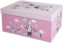 Offer Shop Flat Pack Gift Box With Lid Ideal for Christmas Birthdays Keepsake Christening and Baby Shower - Baby Girl Gift Basket Large