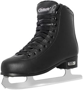 Nattork Black Figure Skates Excellence Stainless Steel Blades Ice Figure Skating with Enhanced Support Strength Performance and Ultimate Comfort for Man and Woman