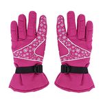 Women Winter Gloves Winter Ski Gloves Waterproof & Windproof Snow Gloves Warm Skiing Mittens Winter Snowboard Gloves Snowmobile Gloves Cold Weather Gloves Outdoor Sports Gloves with Wrist Leashes