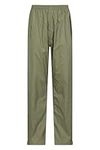 Mountain Warehouse Pakka Womens Waterproof Rain Over Pants - Packaway Khaki 6