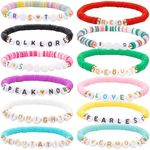 Bafiwu Friendship Bracelets,12 pcs TS Album Inspired Bracelets Set,Friendship Bracelets Set for Music Lover, Jewelry Accessories for Women and Girls (12 pcs)