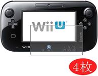 【4 Pack】 Synvy Screen Protector for Wii U Gamepad Nintendo 0.14mm TPU Flexible HD Clear Case-Friendly Film Protective Protectors [Not Tempered Glass]