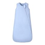 Mosebears Baby Sleeping Bag 2.5 Tog,bamboo Wniter Sleeping Bag Toddler Wearable Blanket for Infant Toddler,Super soft and warm(Blue Fog,18-36 months)