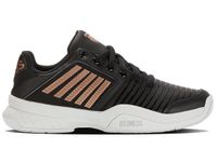 K-Swiss Women's Court Express Tennis Shoe, Black/White/Rosegold, 7.5 M