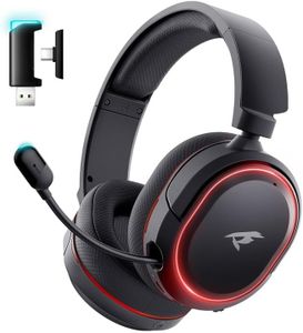 Wireless Gaming Headset, 7.1 Surround Sound, 2.4GHz USB Gaming Headphones with Bluetooth 5.4, 100H Battery, ENC Noise Canceling Mic, 3.5mm Wired, RGB Light, Wireless Headset for PC PS5 PS4 Mac Switch