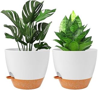 SpringUp Self Watering Pots, Plant Pots 12 Inch with Mesh Drainage Holes and Deep Reservoir for Indoor Outdoor Garden Plants Flowers, Plastic Planters for All House Plants, Cactus, and Succulents 2PCS