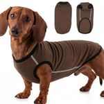 Hjyokuso Dachshund Jumper, Sausage Dog Jumper, Dog Shirts For Medium Dogs, Dog Fleece Vest Sweater Stretch Sweatshirt, Lightweight Pullover, Spring Autumn Winter Dog Clothes For Miniature Dachshund M