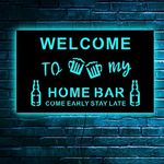 Personalized Bar Led Sign, Welcome 