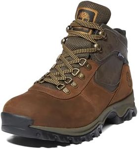 Timberland Men's Mt. Maddsen Waterproof Mid Hiking Boot, Dark Brown-2024 New, 11.5 Wide