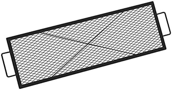 Onlyfire Rectangle X-Marks Fire Pit Cooking Grate, 44-Inch