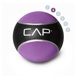 CAPHAUS Medicine Ball, Durable Rubber & Consistent Weight Distribution; Easy Grip Textured Surface; Great for Strength, Balance & Core Training, 4 lbs