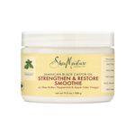 Shea Moisture Jamaican Black Castor Oil Strengthen & Restore Smoothie W/ Shea Butter, Peppermint & Apple Cider Vinegar, Pack of 1