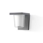 FLORNIA Gray Outside Light Outdoor LED Wall Lighting Main Powered External Security Wall Lamp for Garden, Porch, Front Door (4000K 800LM 13W IP44 Gray)