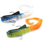 Mizugiwa 12"/30cm 115g Pike Musky Dawg Fishing Soft Bait Lure,Fishing Tackle Pack of 2