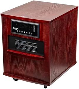 Comfort Zone Indoor Space Heater, 20 inch, 1,500 watt, Cabinet Heater with Remote, Infrared, Quartz, USB Charging Ports, Timer, Tip Over Switch & Overheat Protection, Ideal for Home & Office, CZ2062C