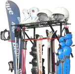 PLKOW Wall-Mounted Ski Rack, Skis S