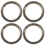 Set of 4 Chrome plated Steel 15 Universal 1.75 inch Beauty Trim Rings 1515C by IWC