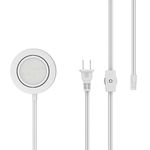 GetInLight Dimmable and Swivel, LED Puck Light Kit with ETL List, Recessed or Surface Mount Design, Warm White 2700K, White Finished, Power Cord Included, IN-0107-1S