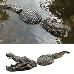 Floating Alligator Decoy for Pool Outdoor Pond Float Artificial Alligator Head Pond Crocodile Decoration Floating Swan Duck Pond Decor (80cm*14cm*12cm, Crocodile C)