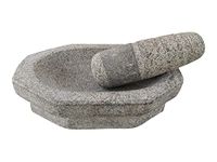 EZAHK Kalvam Grinding Stone for Herbs Heavy Duty Mortar and Pestle (8 x 6 inch 6 kg, Brown)