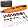 HARDELL Cordless Rotary Tool Kit with 69 Accessories - 5-Speed Mini Power Tool, USB Rechargeable for Drilling, Sanding, Polishing, Engraving (DIY & Crafts)