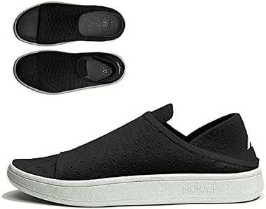 Munjoi Men's and Women's Convertible All-Dai Shoe. Sneaker, Sandal and Mule All-in-1. Black Sea