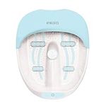 HoMedics Luxury Foot Spa - 4 Invigorating Bubble Strips, Soothing Rolling Massagers Nodes, Keep Warm Function, Pedicure Attachments Including Pumice Stone, Ergonomic Angled Base for Comfort