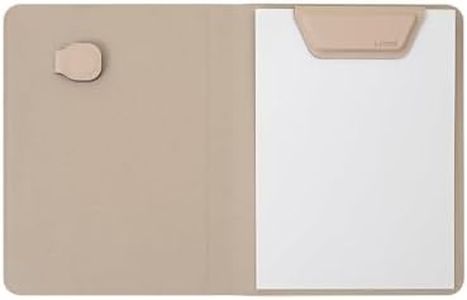 LHiDS A6 Magnetic Padfolio Organizer with Pen Holder & Notepad – Compact Magnetic Notebook Folder for Quick Notes, Work, Study – Apricot