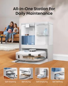 eufy X10 Pro Omni Robot Vacuum Cleaner – Self-Emptying, Smart Mapping