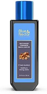 Blue Nectar Pain Relief Massage Oil with Natural Clove, Cinnamon & Mahanarayan Oils | Ayurvedic Oil Products for Ortho Relief from Joint Pain, Back Pain and Knee & Muscle Pain (17 Herbs, 100 ml)