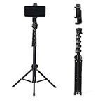 CAMBOFOTO 66"/168cm Mobile Phone Tripods Live Stand Mini tripod Light Sand Phone tripod for Live Campact Tripod Selfie Stick Tripod …