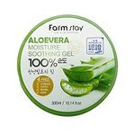 FARMSTAY Farm Stay - Aloe Vera Moisture Soothing Gel 300 ml for men and woman - 100% Aloe Vera for dry skin - Facial Treatment - Moisturisers - Day Care - Gels