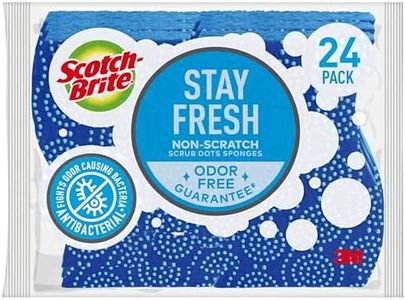 Scotch-Brite Scrub Dots Non-Scratch Scrub Sponge, 6-Sponges/PK, 4 Packs, (24 Sponges Total)