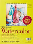 Strathmore 361900 Cold Press 140 lb 24-Sheets Watercolor Paper, 9" by 12"