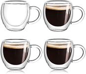 2.5oz Espresso Cups Set of 4 with H