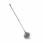 HIC Plastic Web Cleaner Jala Cleaning Broom/Brush with Long and Soft bristles to Collect Minute dust Particle,Remove jala/Cobwebs with Extendable Rod to Adjust to Your Height