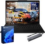 Lenovo ThinkPad L16 AI Laptop, Intel Core Ultra 5 225U, 16” FHD+ Touchscreen, 32GB DDR5, 512GB SSD, Wi-Fi 6, HDMI, Backlit Keyboard, Fingerprint Reader, Windows 11 Pro, w/Bundle
