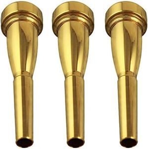 ACCOCO 3C/5C/7C Trumpet Mouthpiece, Copper Material Trumpet Accessories Parts(3 Pack)