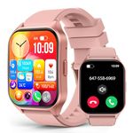 SOUYIE Smart Watch for Women (Answer/Make Call), 2.06" Micro Curved AMOLED Display, 100+ Sport Modes Heart Rate Sleep Blood Oxygen Monitor, IP68 Waterproof Fitness Tracker for Android and iPhone