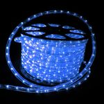 Flexilight LED Rope Light - 150Ft (45m) 110V, 1/2" Diameter - Versatile Indoor & Outdoor Lighting for Home Decor, Christmas, Parties, Fences, and Coves (Blue)